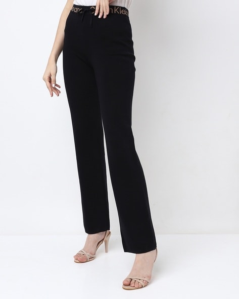 FableStreet Bottoms Pants and Trousers  Buy Fablestreet Black 4 Way  Stretch Bootcut Livin Pants Online  Nykaa Fashion