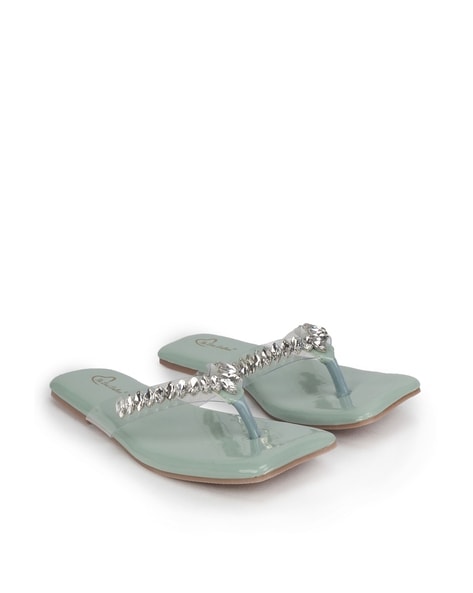 Buy Grey Flat Sandals for Women by THE DESI DULHAN Online Ajio