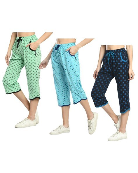 Buy Multicoloured Trousers & Pants for Women by INDIWEAVES Online