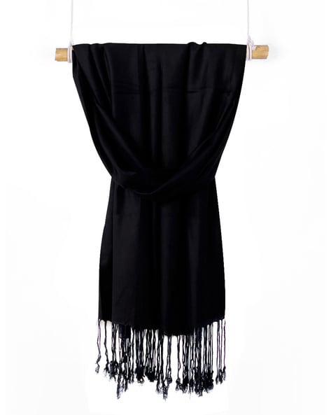 Satin Scarf with Fringes Price in India