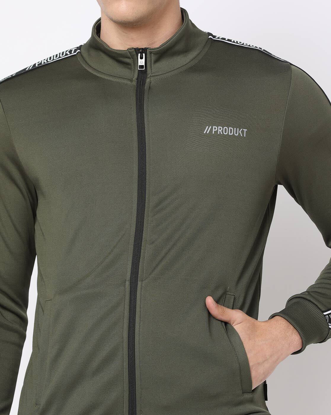 Buy Produkt By Jack & Jones Zip-Front Sweatshirt with Bra