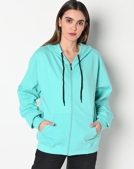 Aqua shop color hoodie