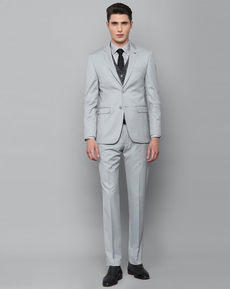 Louis Philippe Suits : Buy Louis Philippe Grey Two Piece Suit Online