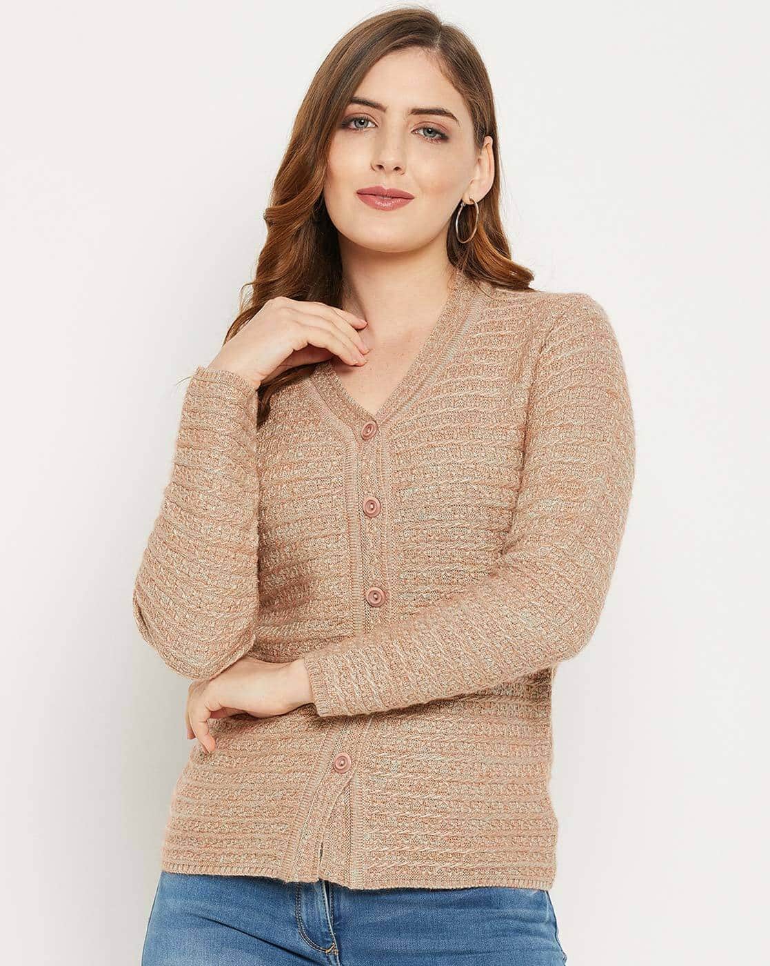 Buy Zigo Full-Sleeve Button Closure Cardigan Online | Ajio.com