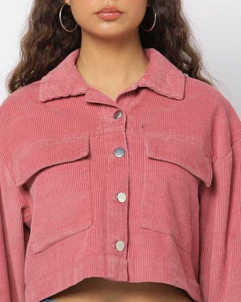 Dusty pink corduroy jacket best sale