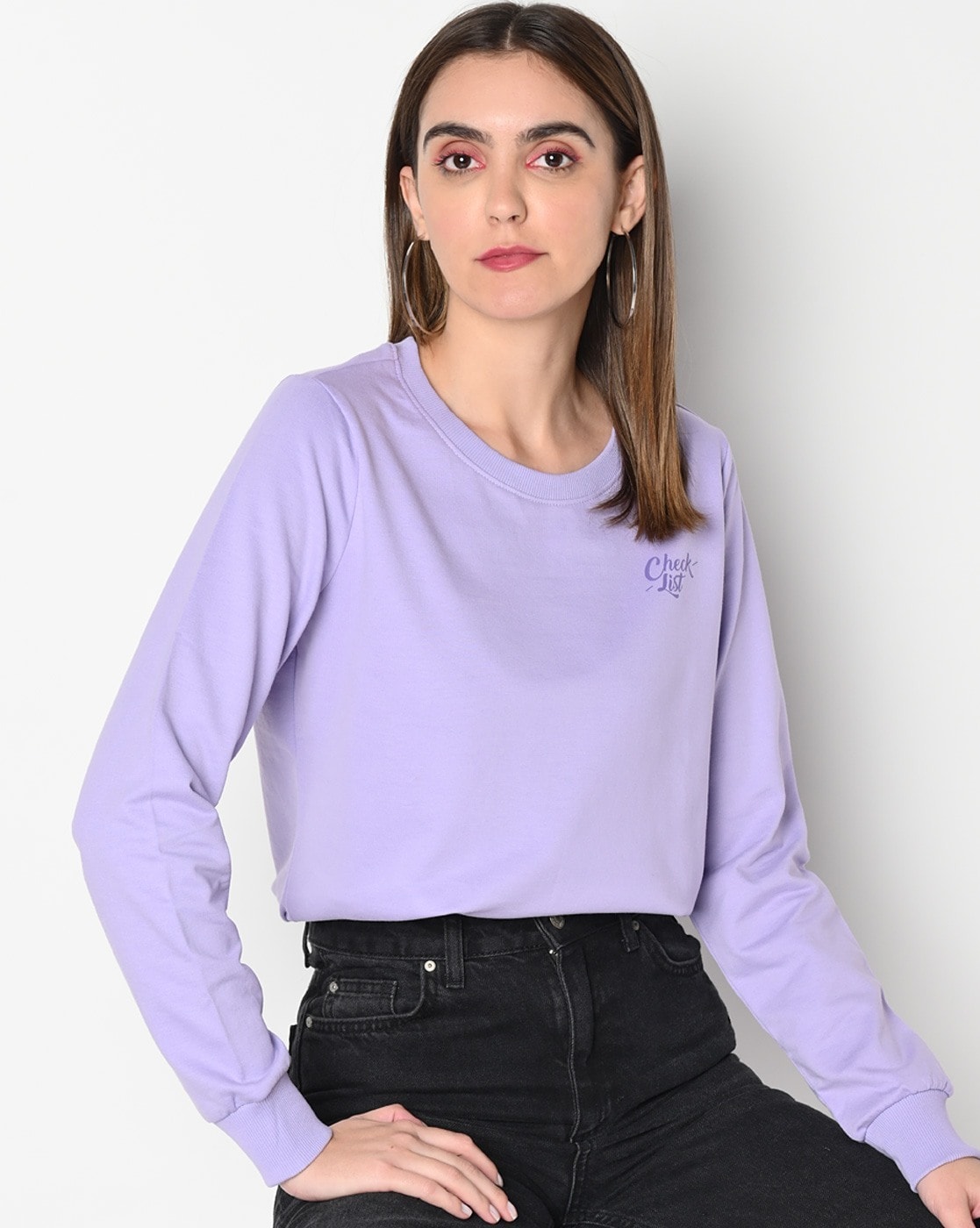 Buy Anthra Melange Sweatshirt & Hoodies for Women by JDY BY ONLY Online