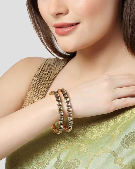 Raddhi Jewels Designer Premium Quality Rajwadi Gold Plated Brass Opena