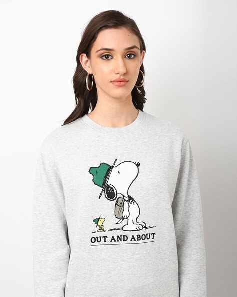 Snoopy textured sweatshirt