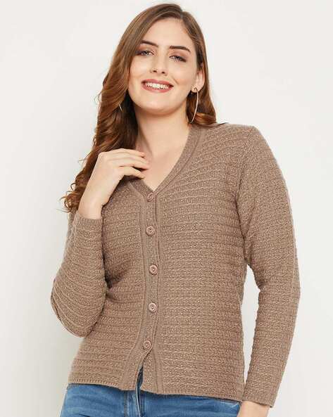 Buy Beige Sweaters & Cardigans for Women by Zigo Online | Ajio.com