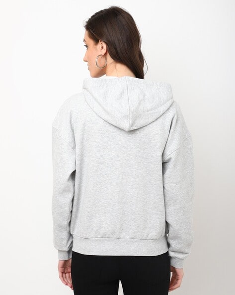 Oversized grey cheap zip hoodie