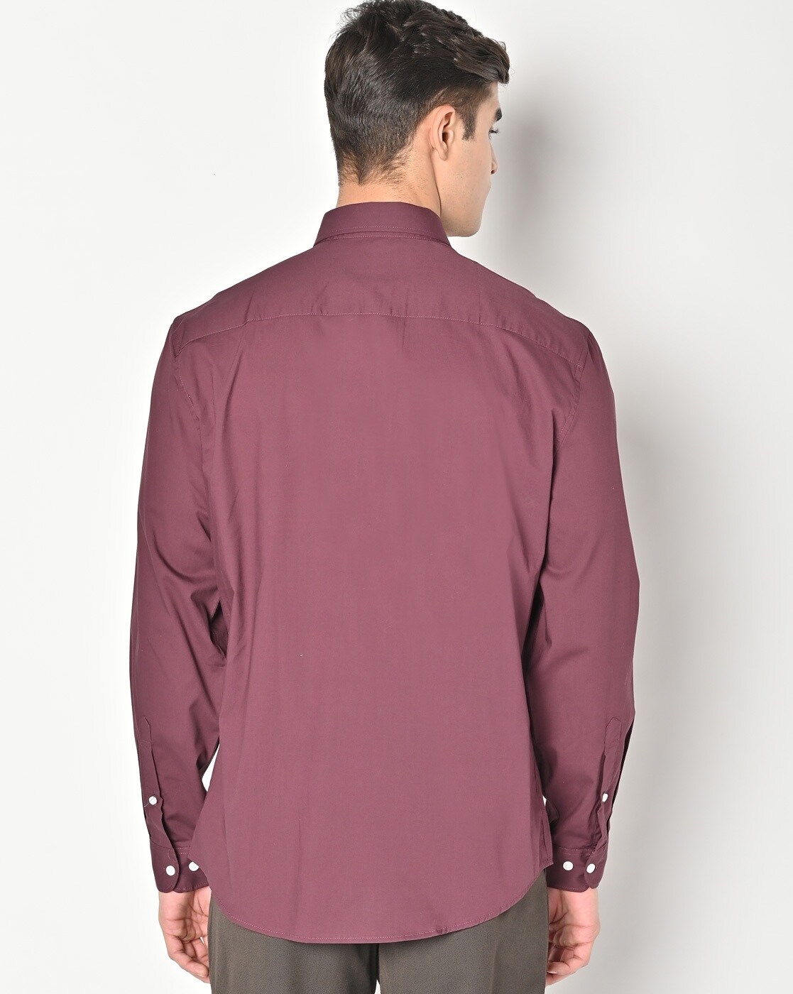 Buy Wine Shirts for Men by Marks & Spencer Online 