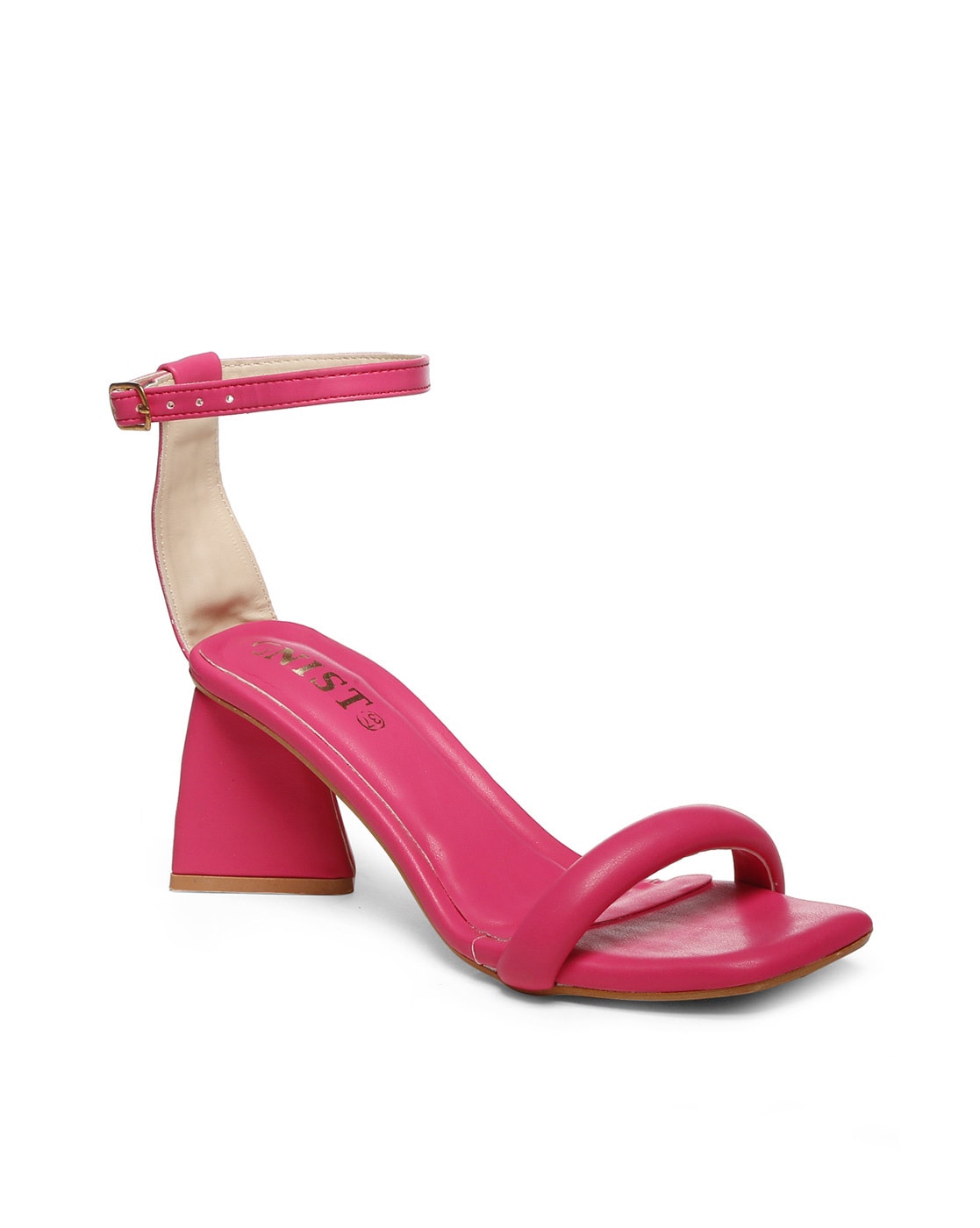 Fuchsia Lycra Lace-Up Block Sandals (TC-TB6-FUS) – Truffle Collection