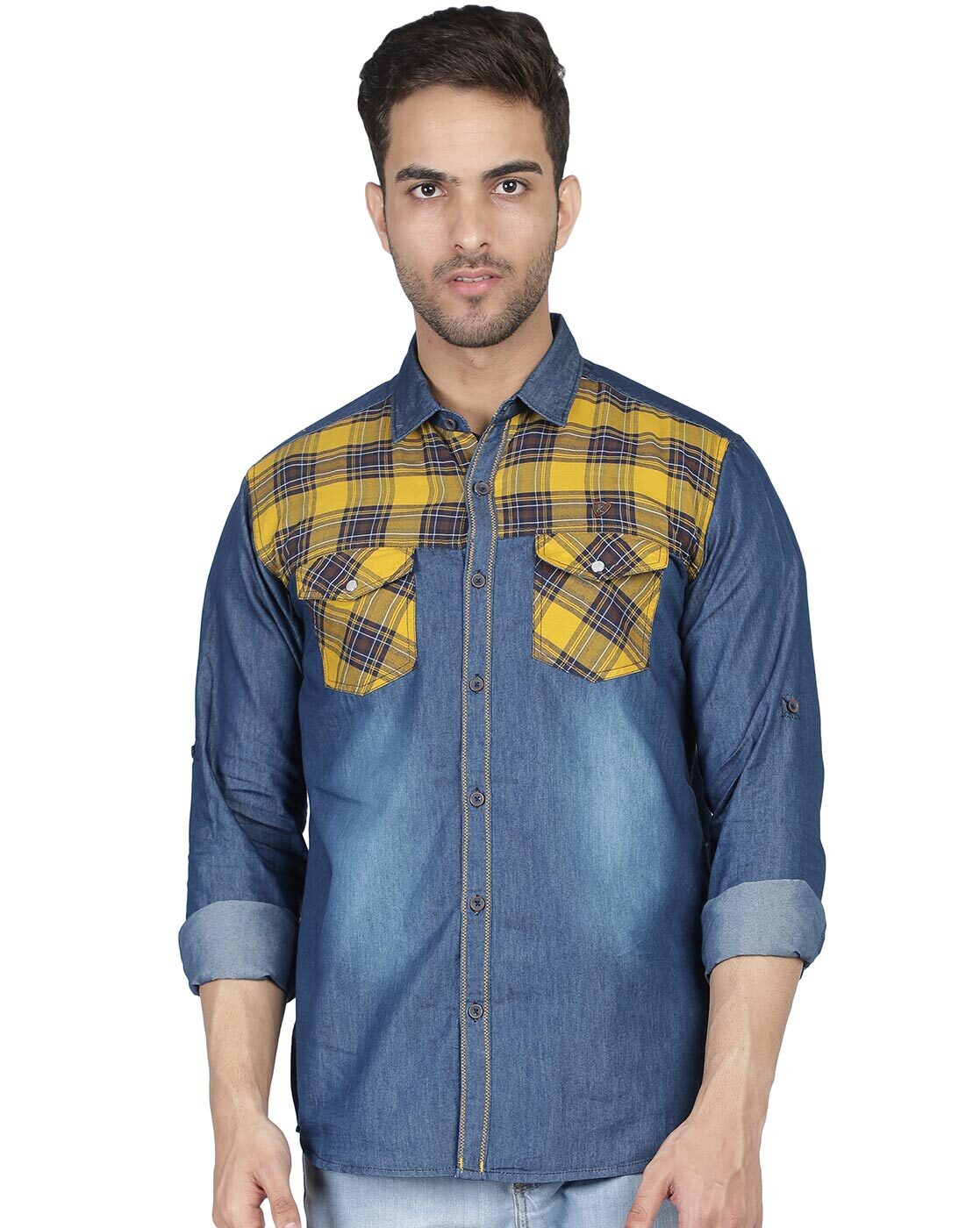 Medallion Yellow Colour Cotton Shirt For Men – Prime Porter