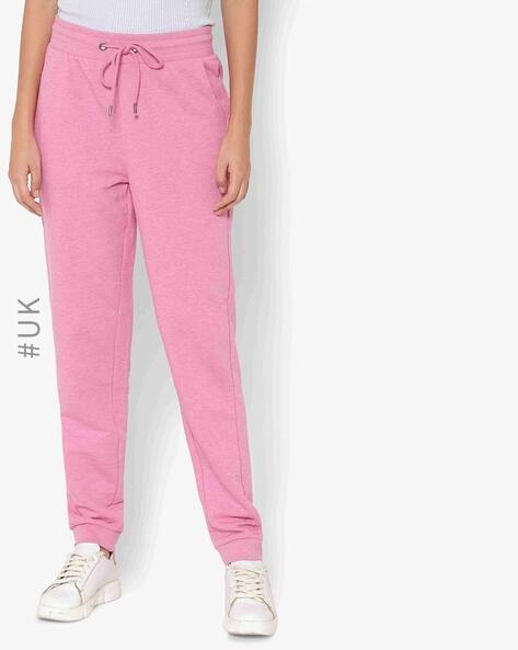 Buy Pink Track Pants for Women by BRAVE SOUL Online