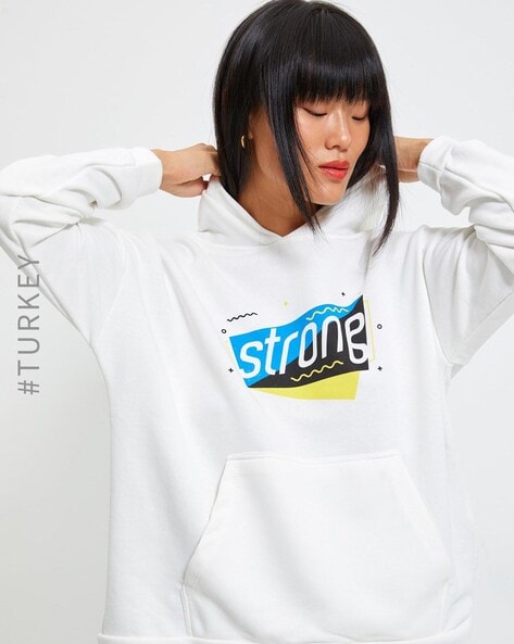 Buy White Sweatshirt & Hoodies for Women by TRENDYOL Online