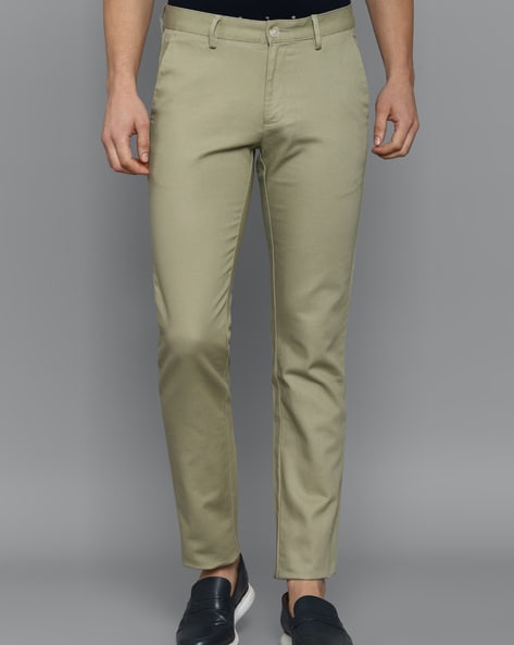 Allen Solly Casual Trousers  Buy Allen Solly Men Olive Regular Fit Solid  Casual Trousers Online  Nykaa Fashion