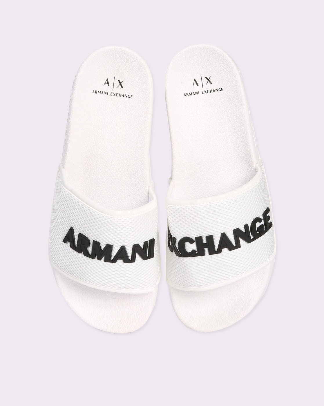 Armani on sale white sliders