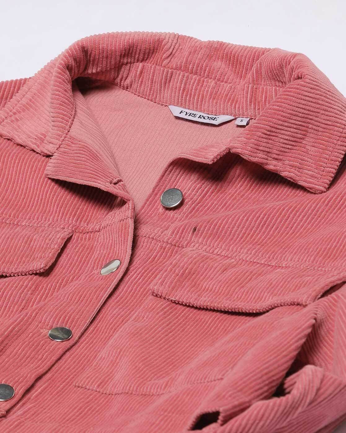 Dusty pink corduroy clearance jacket