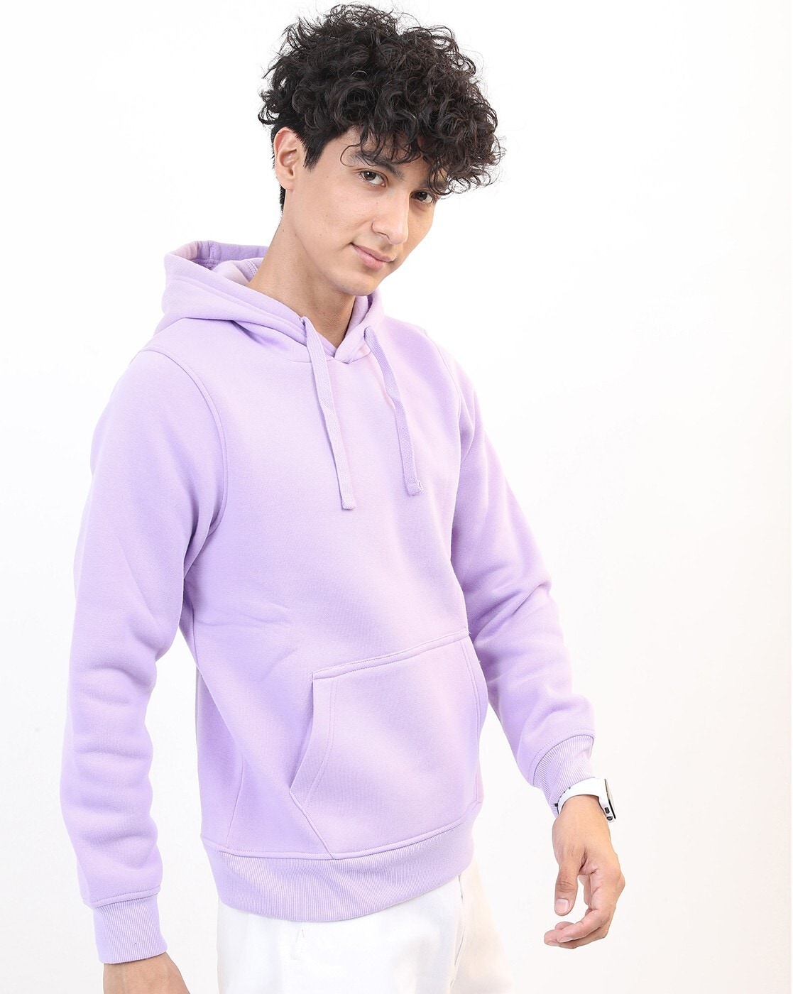 Signature Embroidered Lavender Hoodie