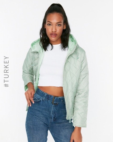 Buy Mint Green Jackets & Coats for Women by TRENDYOL Online