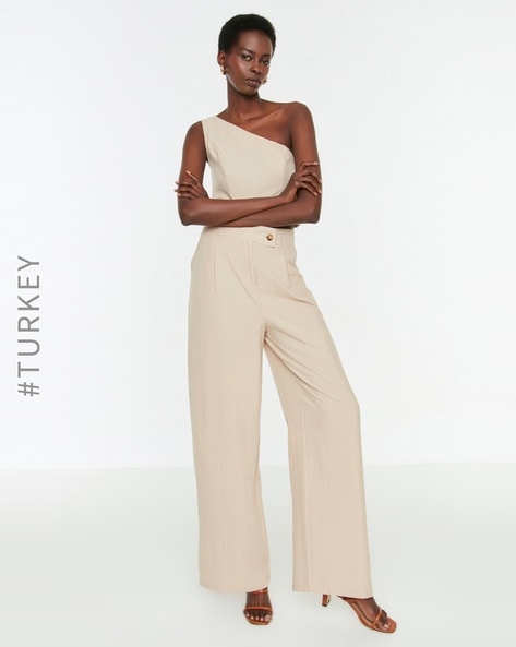 Buy White Trousers & Pants for Women by TRENDYOL Online