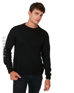 Buy Black Sweaters & Cardigans for Men by Marks & Spencer Online