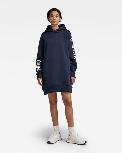 Women’s LIVE Hooded Oversized Sweatshirt Dress