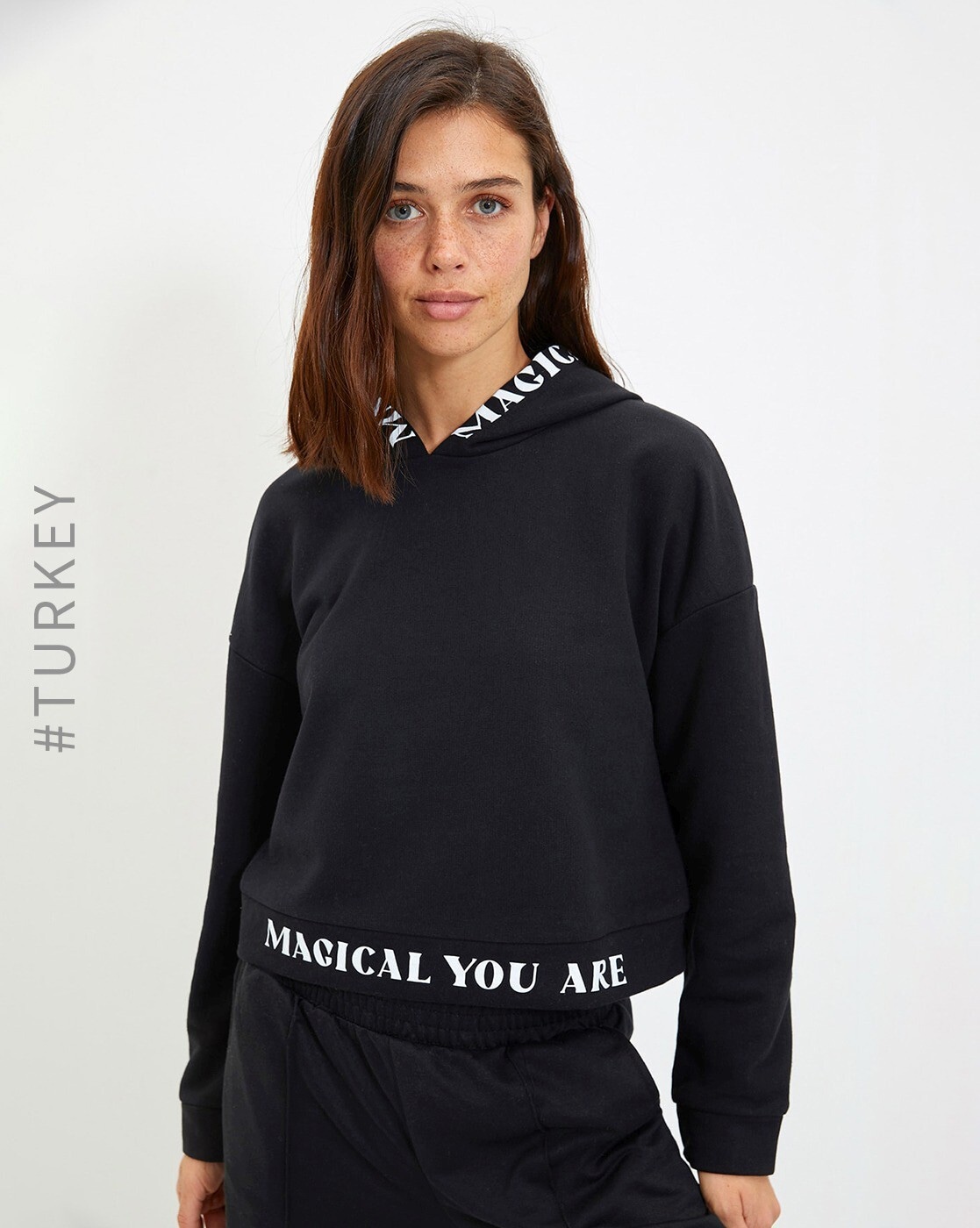 Buy Black Sweatshirt & Hoodies for Women by TRENDYOL Online