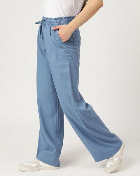 Eldon Linen Pants - Morrocan Blue Tonic | Boden US | Linen trousers, Grey  linen pants outfit, Linen pants