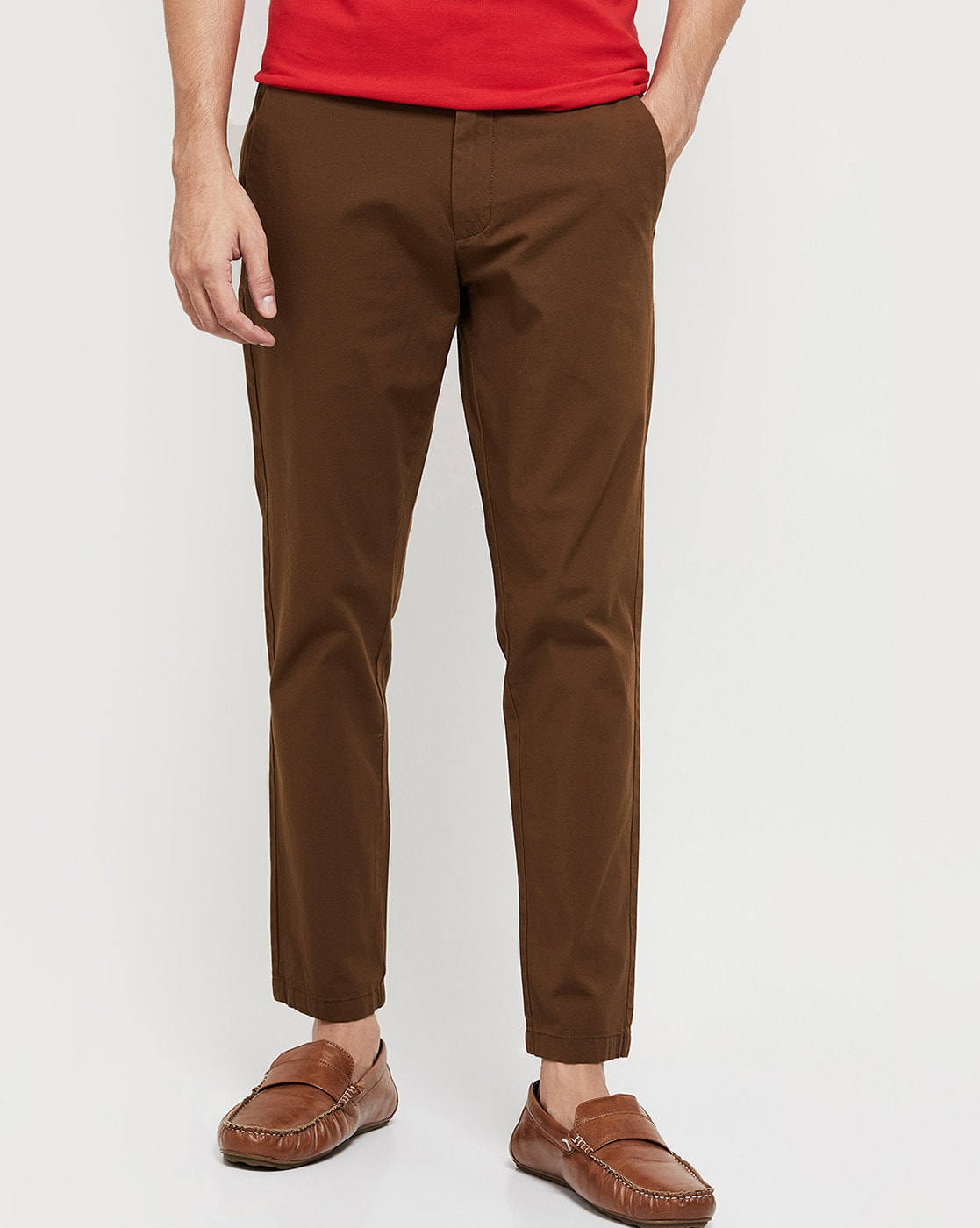 Buy Brown Trousers  Pants for Women by MAX Online  Ajiocom