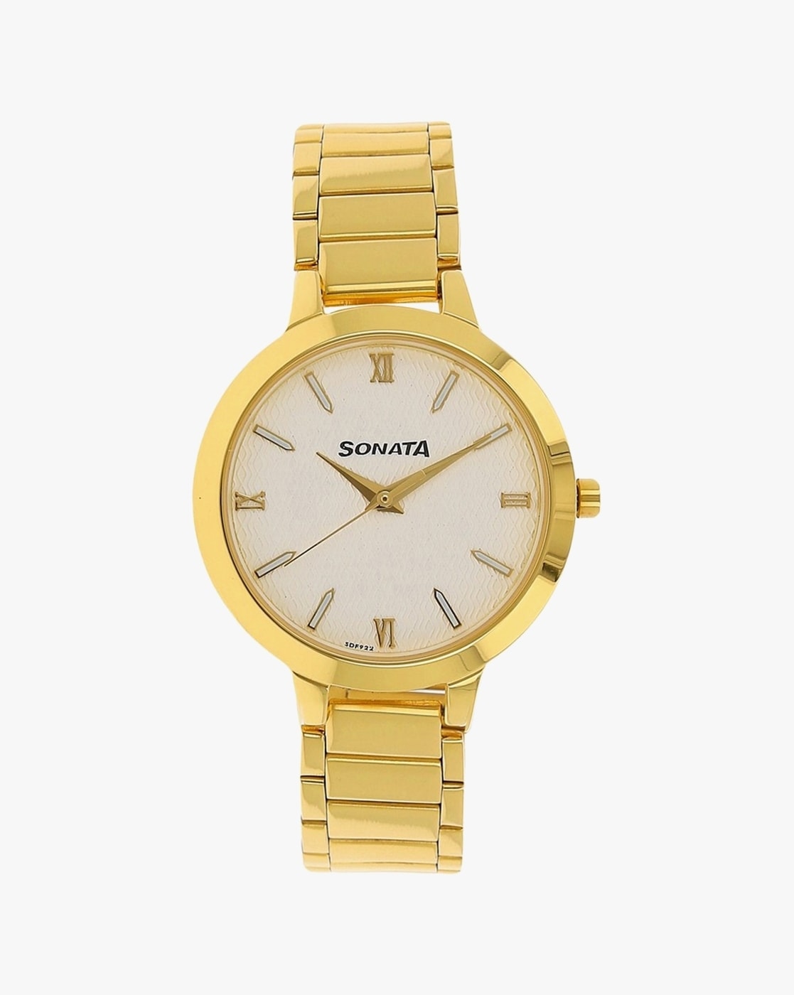 Sonata Quartz Analog with Date Champagne Dial Watch for Men