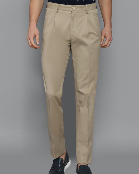Pleated Cotton Chinos
