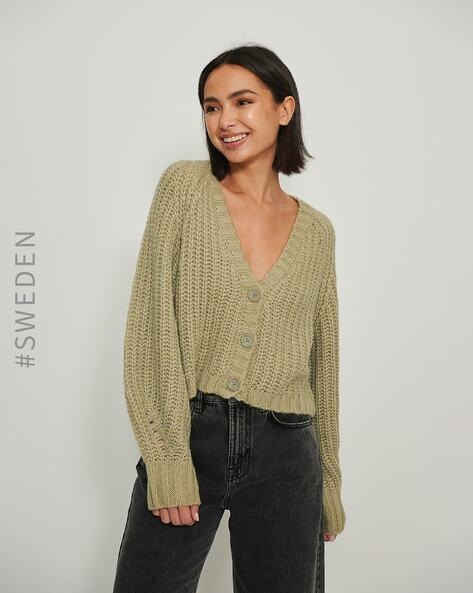 Knitted button down online sweaters