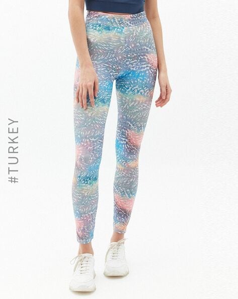 Women Color Oil Painting Printed Leggings GP149 – sportsquirrels