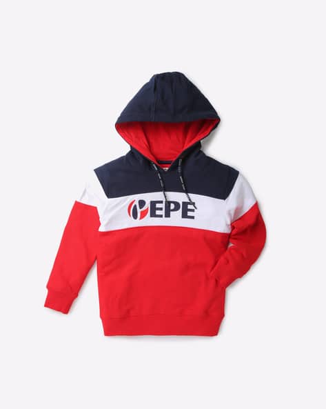 Hoodie White And Red Jean Jacket Hoodie Red White And Blue Jean