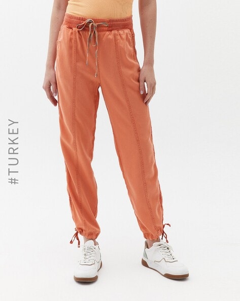 Buy Being Human Clothing Women Orange Slim Fit Chino Trousers - Trousers  for Women 239087 | Myntra