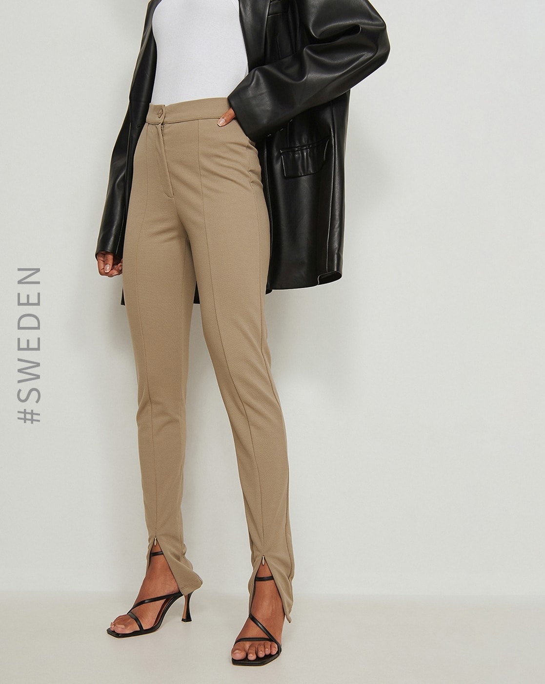 Buy Stone Grey Trousers  Pants for Women by Fyre Rose Online  Ajiocom