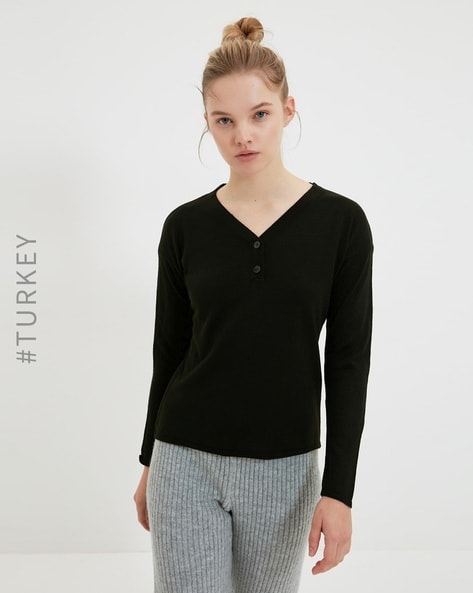 Buy Black Tops for Women by TRENDYOL Online