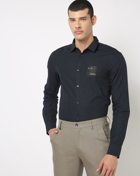 Buy Navy Blue Shirts for Men by ARMANI EXCHANGE Online 