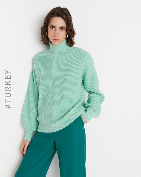 Buy Mint Green Sweaters & Cardigans for Women by TRENDYOL Online