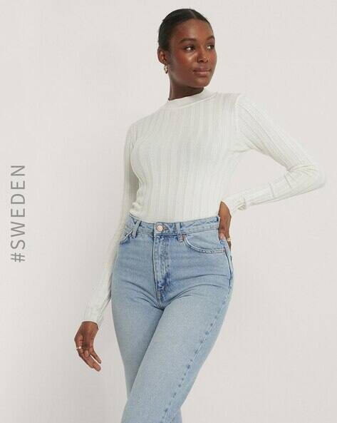 Ribbed Crew-Neck Pullover