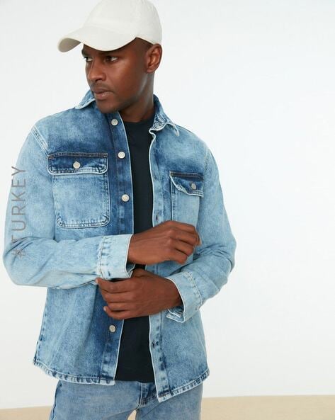 Ajio hotsell denim jacket