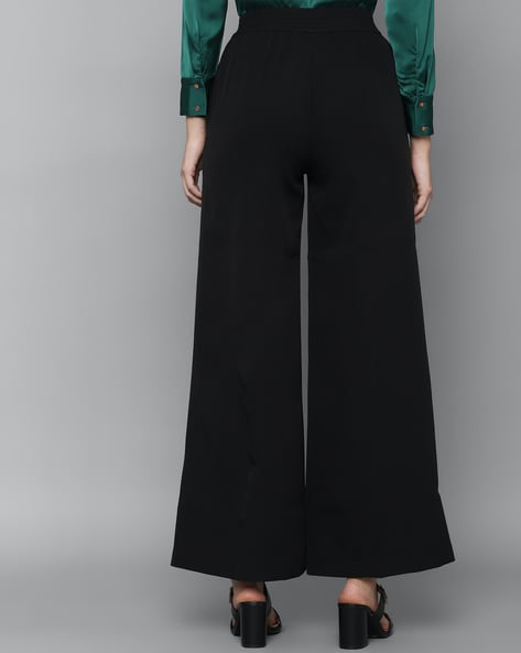 Buy Roman OriginalsWide Leg Trousers for Women UK Ladies Palazzo Pants  Evening Jersey Elasticated High Waist Smart Flared Culotte Office Work  Going Out Loose Crepe Bottoms Online at desertcartINDIA