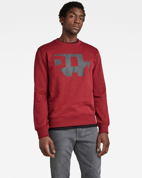 Red by Buy G RAW STAR Sweatshirt for Online Men Hoodies &