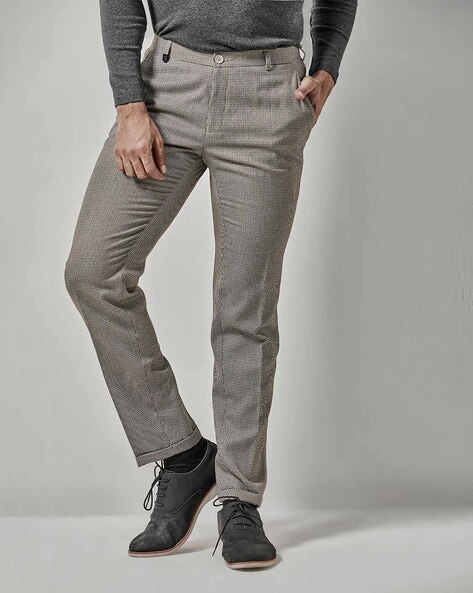 Buy Code Casual Olive Slim Tapered Fit Trousers for Mens Online @ Tata CLiQ