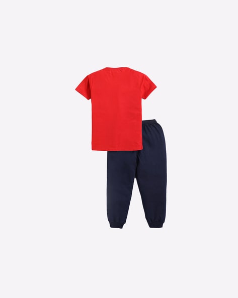 Red T-shirt & Blue Pant Cotton Stylish School Uniform at Rs 240/piece in  New Delhi