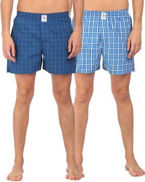 u.s. polo assn. Pack of 2 Checked Boxers with Elasticated Waist-picture-23