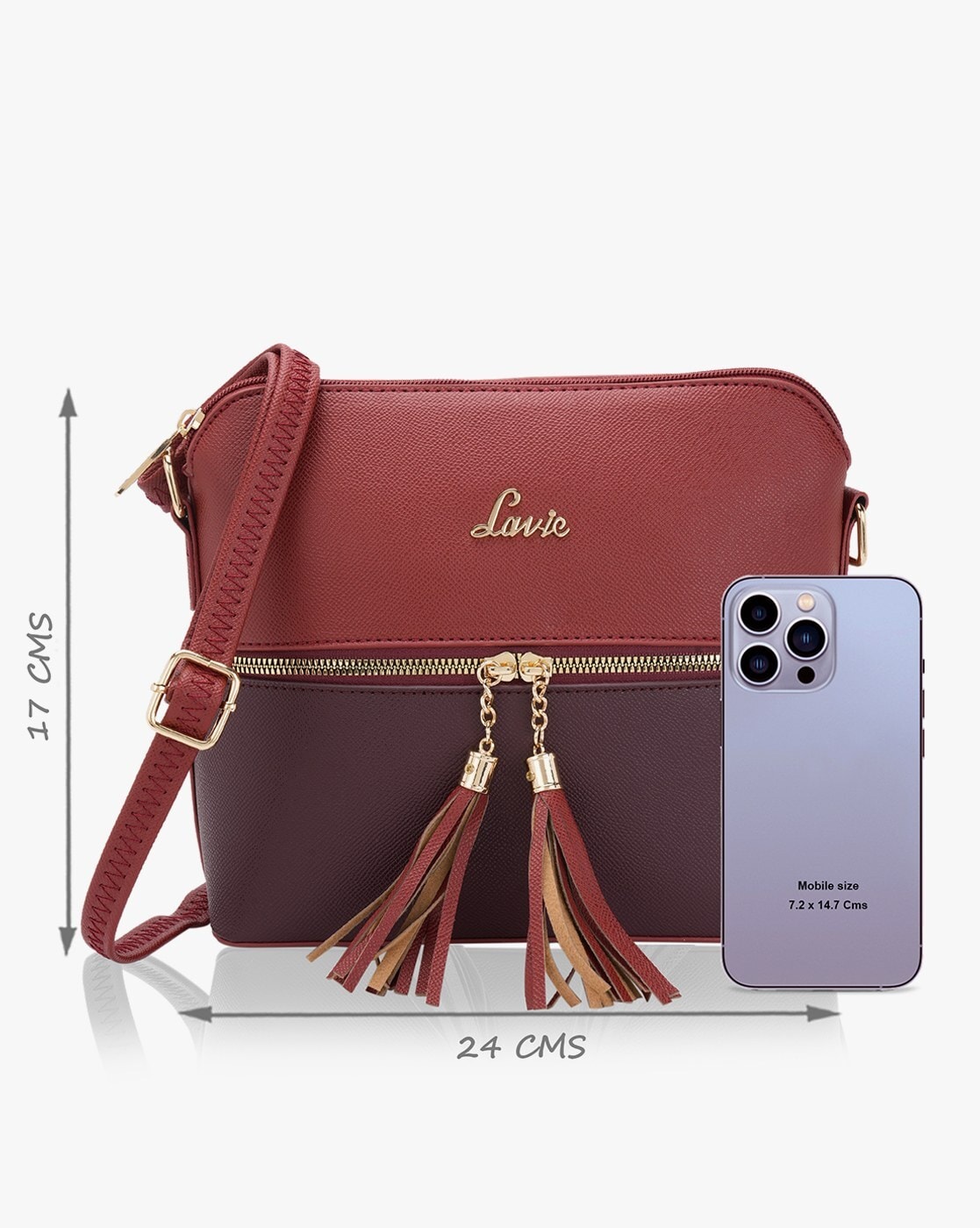 Lavie red 2025 sling bag