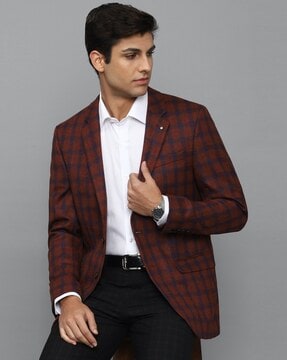 Louis Philippe Coats And Blazers : Buy Louis Philippe Maroon Blazer Online