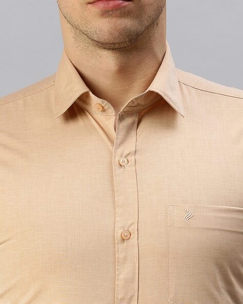 Sandal color mens casual shirt .